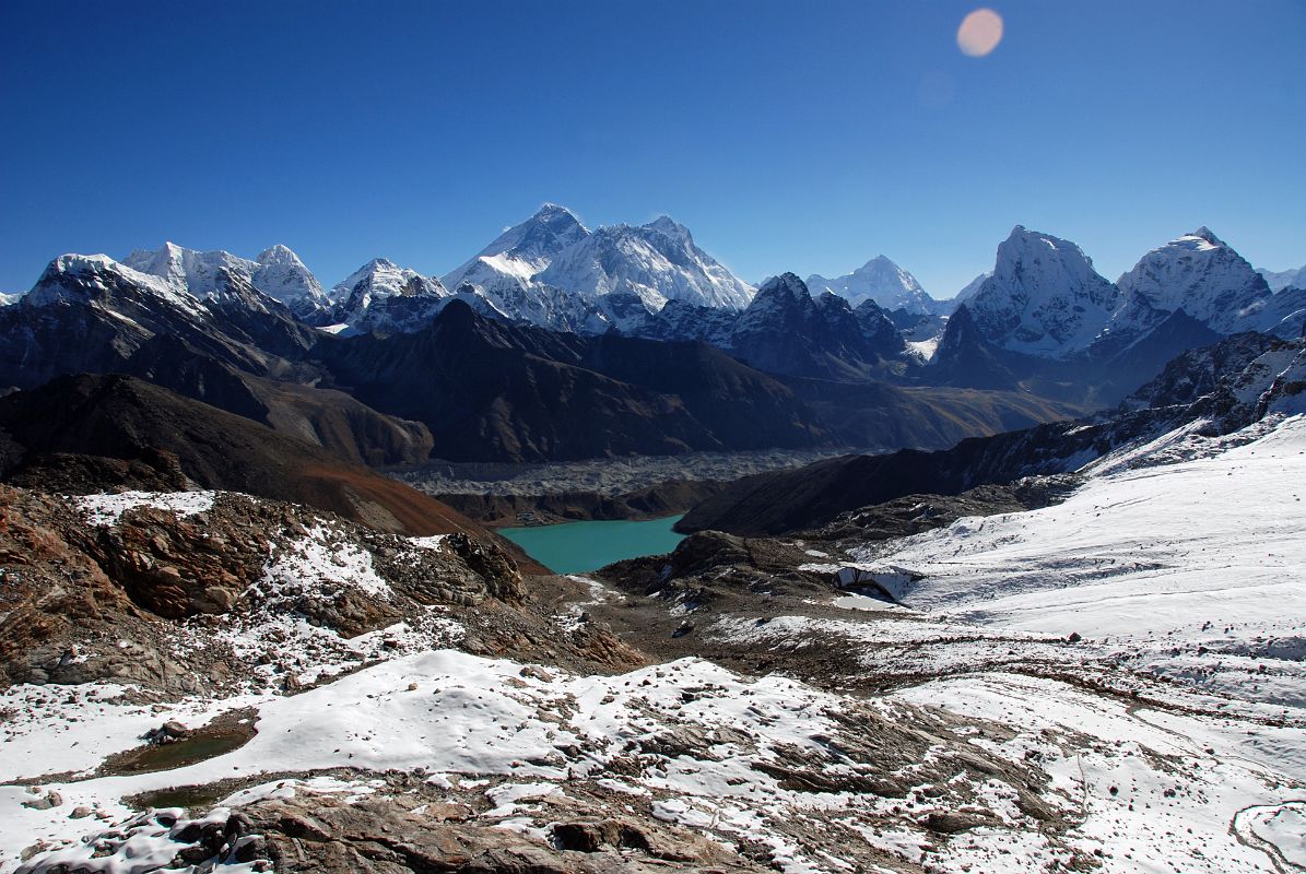 Renjo La 4-1 Gokyo, Everest, Nuptse, Lhotse, Makalu, Cholatse, Taweche